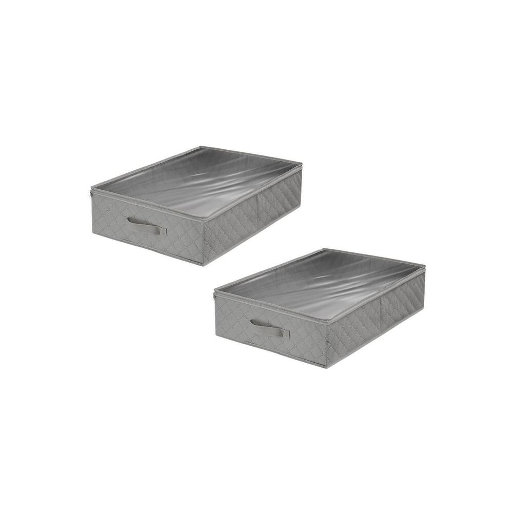 Sorbus 2-pack Set Closet & Underbed Storage Bag Gray